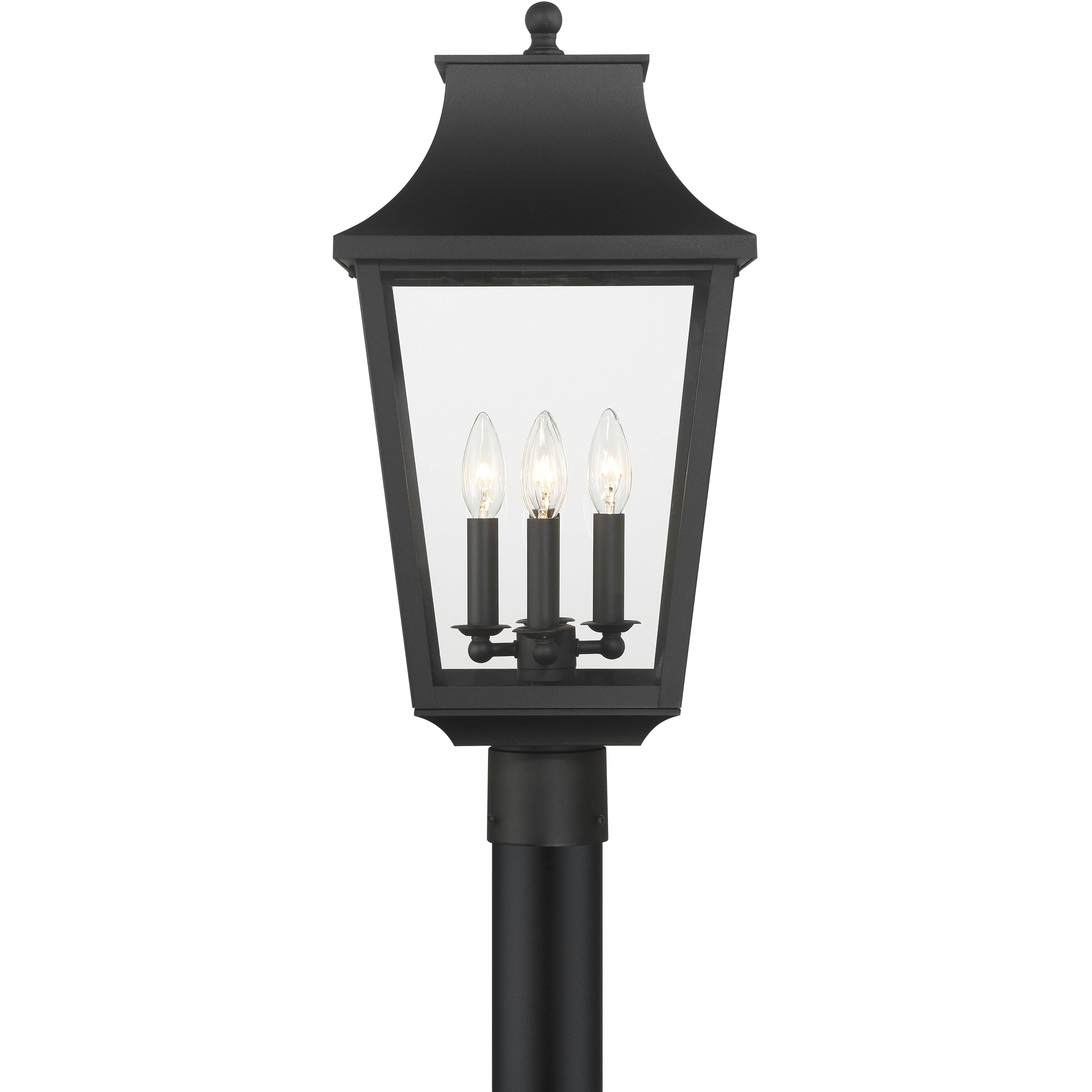 Altimeter 4 Light 23.5 inch Sand Coal Outdoor Post Lantern, Great Outdoors